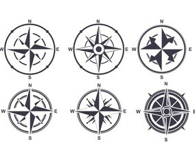 Compass Icons Vector