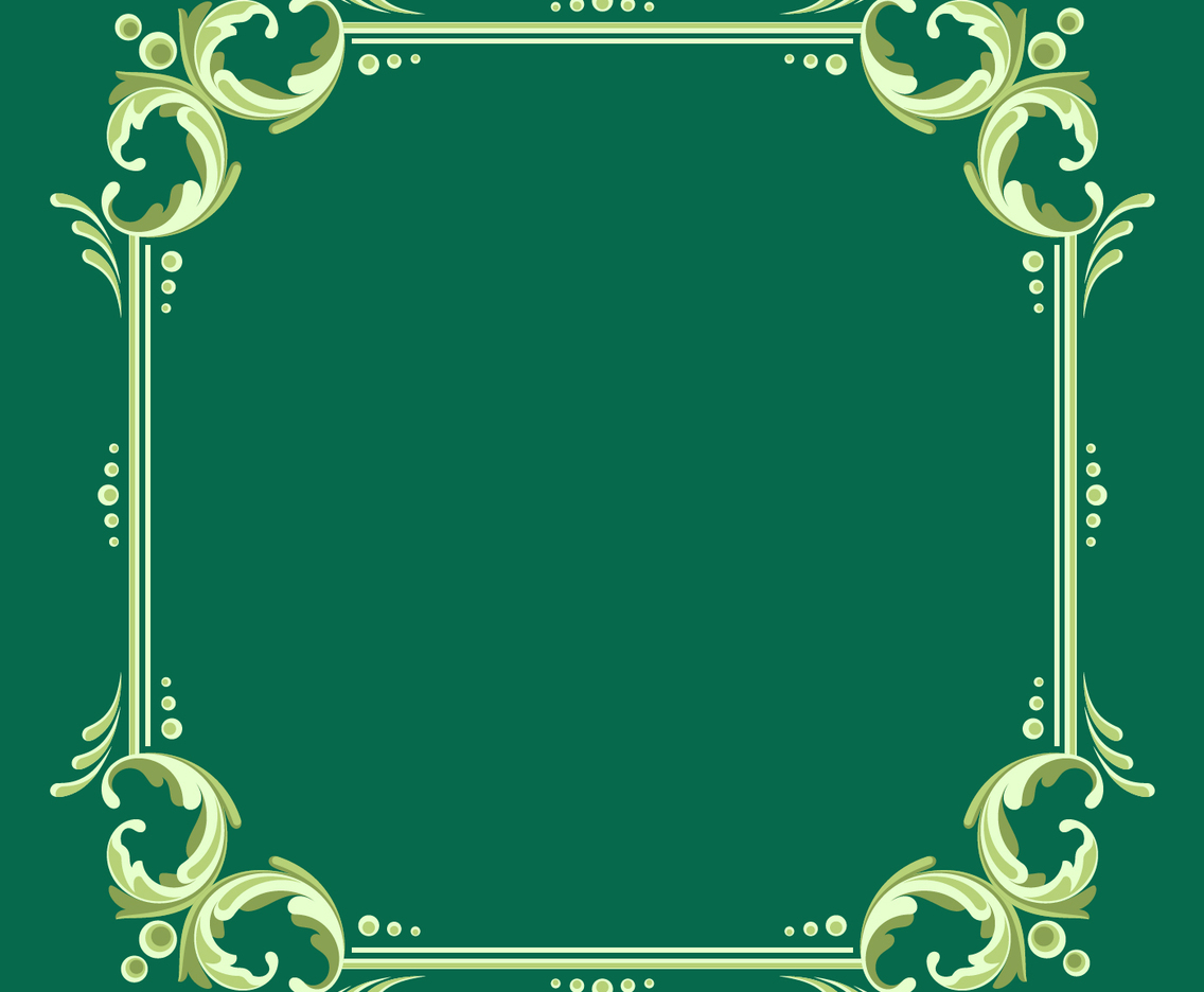 Square Fileteado Frame With Green Background Vector