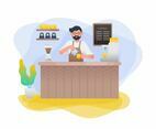 Barista Vector