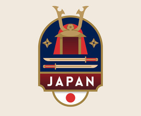 Japan World Cup Soccer Badges