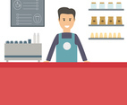 Barista Vector