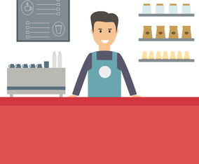 Barista Vector