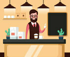 Barista Illustration
