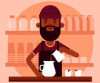 Barista Illustration