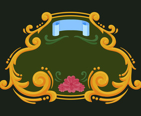 Fileteado Frame Vector