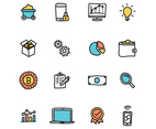 Doodled Set Of Data Mining Icons