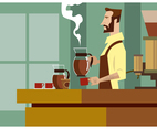 Barista Vector