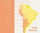 Modern South America Map