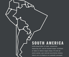 Outlined South America Continent