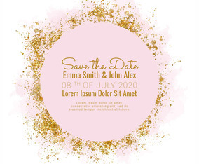Vector Save the Date Card