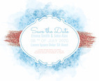 Vector Save the Date Card