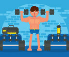 Bodybuilder vector