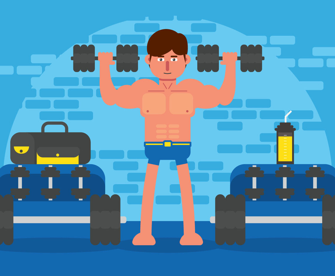 Bodybuilder vector