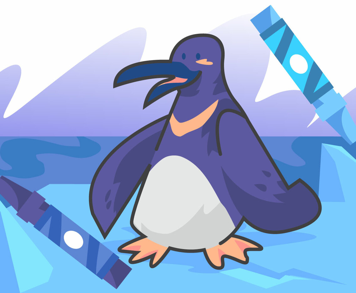 Coloring Book Penguin