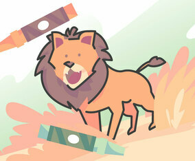 Coloring Book Lion