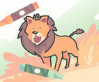 Coloring Book Lion