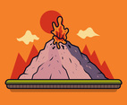 Volcano Vector