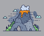 Volcano Vector