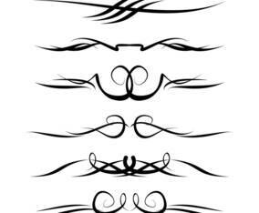 Hand Drawn Decorative Ornamental Elements