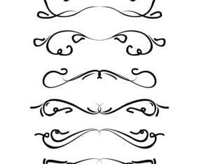 Hand Drawn Decorative Ornamental Elements