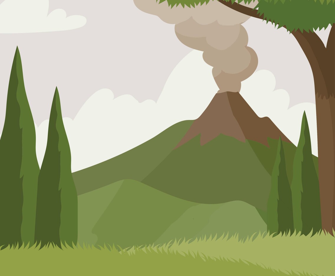 Volcano Active Vector