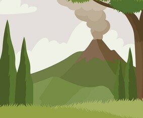 Volcano Active Vector