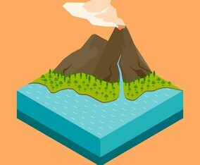 Volcano Isometric