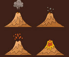 Hand Drawn Volcano Vector