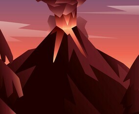 Volcano Eruption Vector