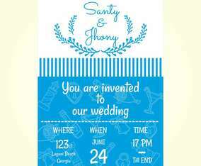 Beach Wedding Invitation