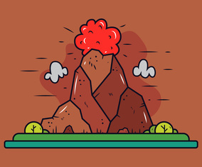 Volcano Vector