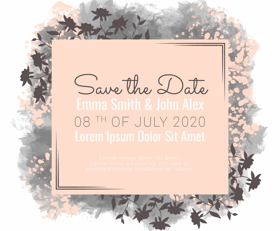 Vector Save the Date Banner