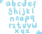 Water Alphabet Design vector