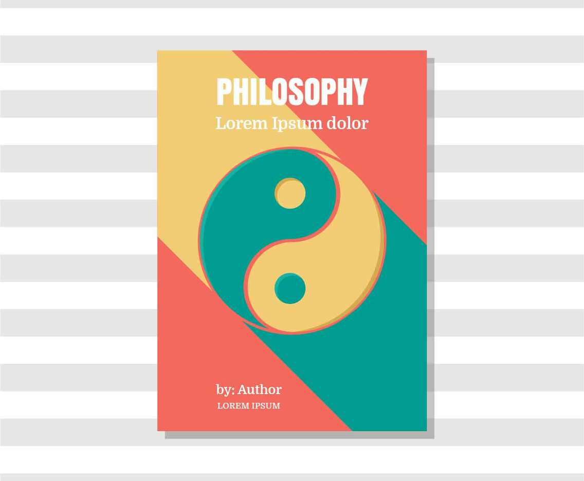 Philosophy Book Cover Vector Illustration