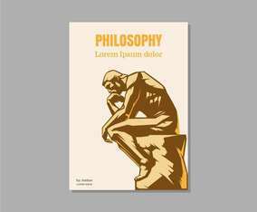 Philosophy Book Cover Vector Illustration