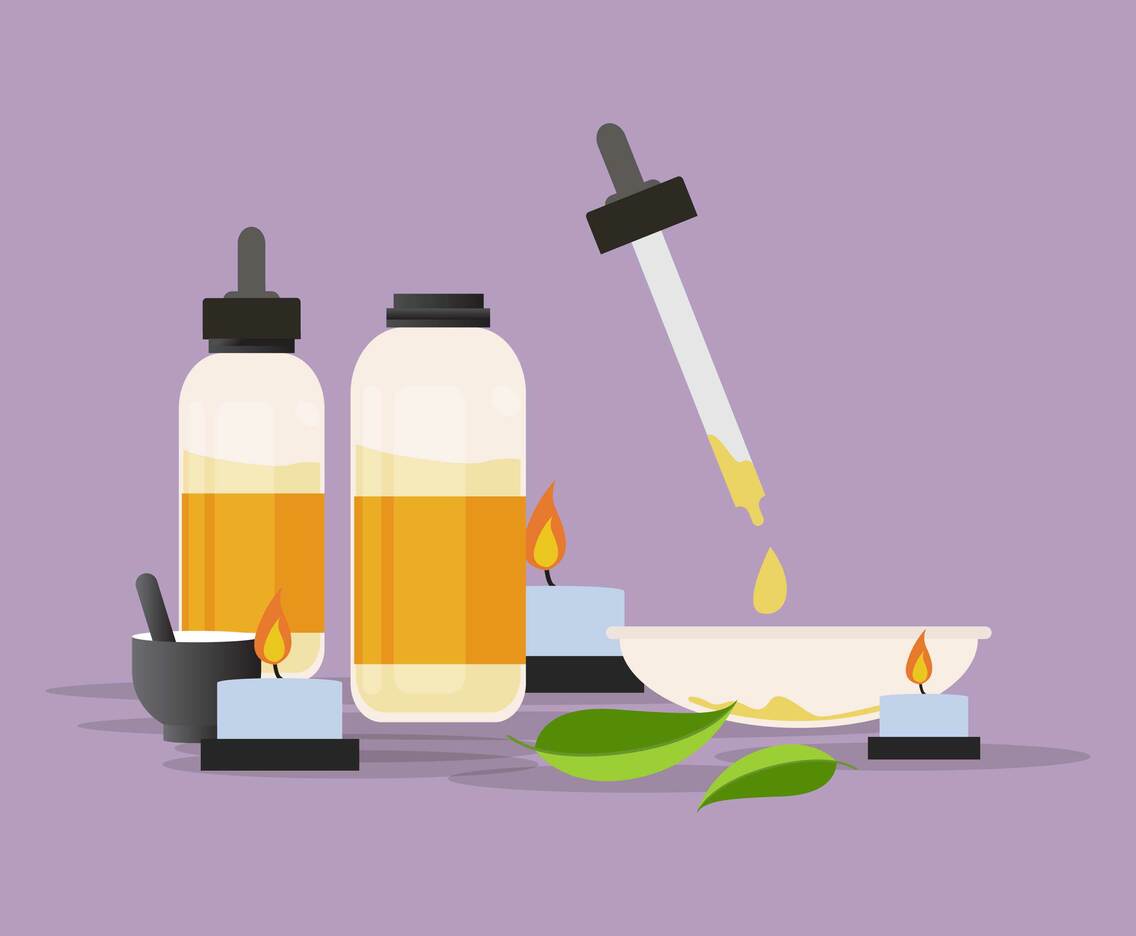 Essential Oils Sale Illustration