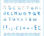 Vector Watercolor Alphabet