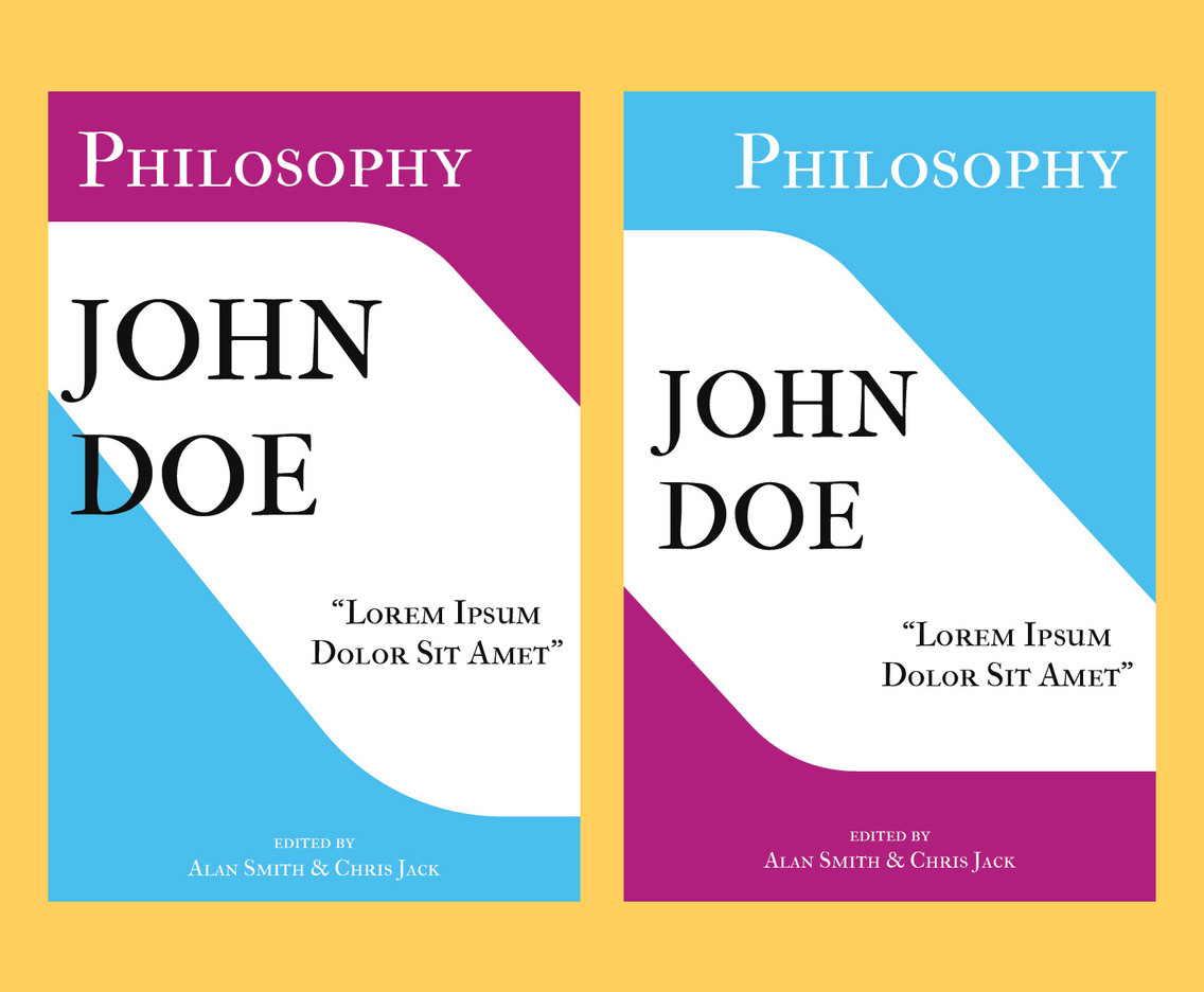 Philosophy book cover template