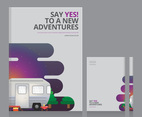 Philosophy Book with Adventure Themes Book Cover Template