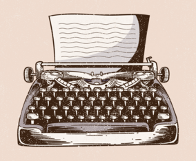 Typewriter Illustration