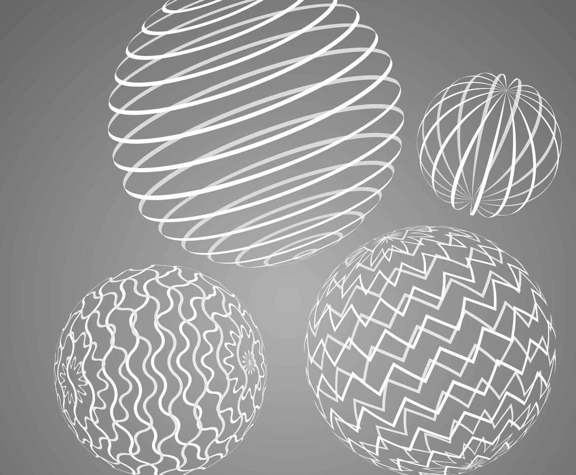 Spheres Wireframe Elements
