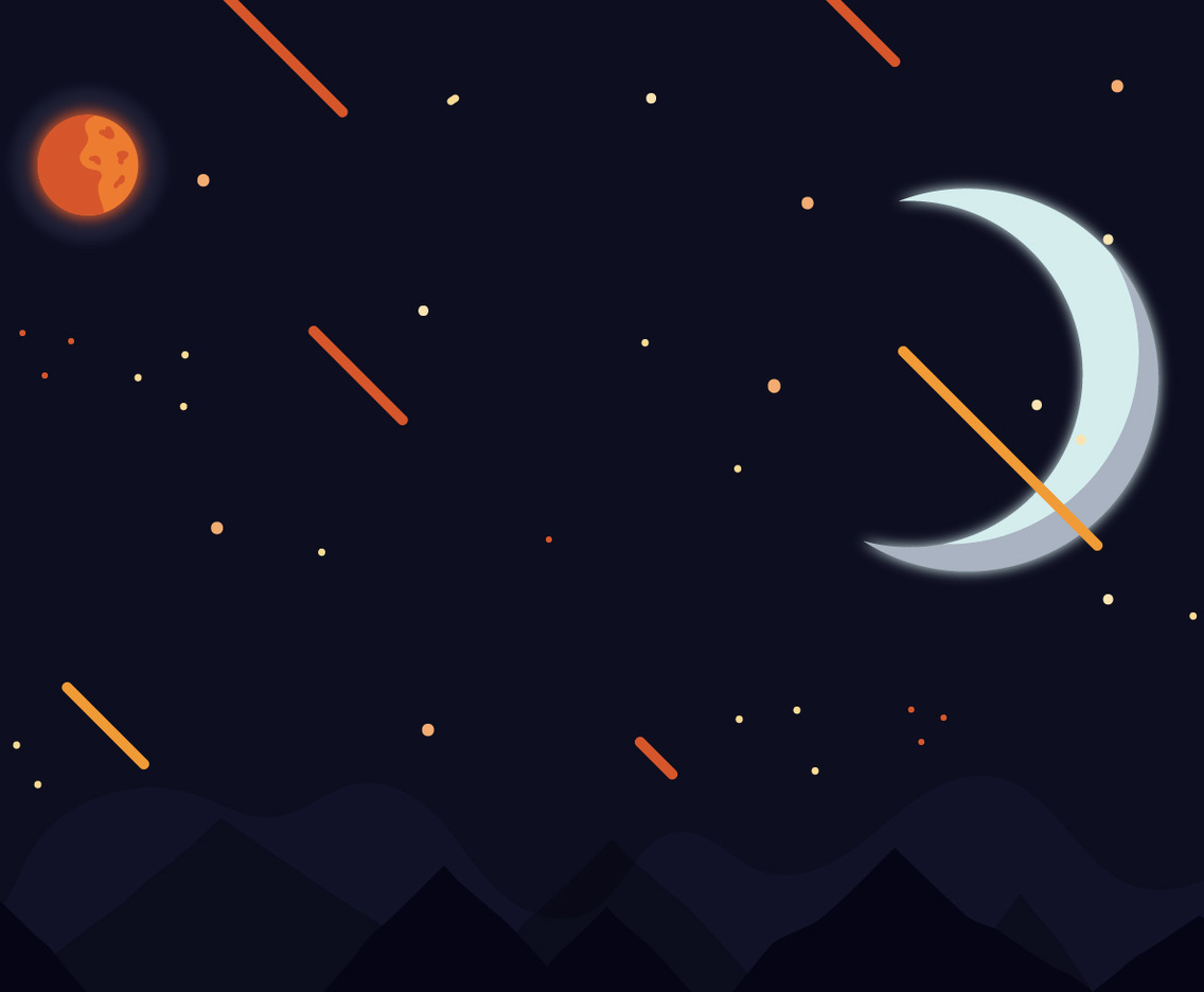 Moon Spacescape Vector