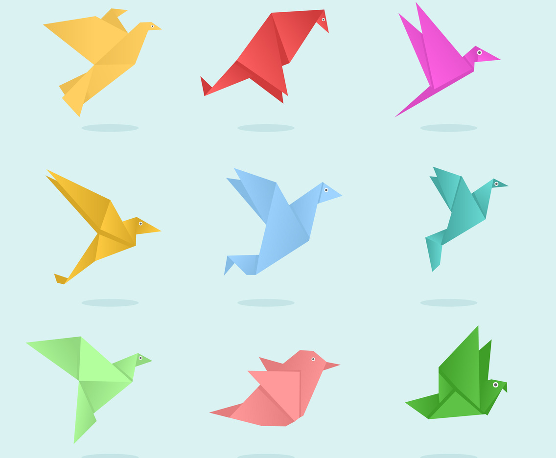 Origami Animals Vector