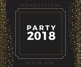 Luxury Class 2018 Background With Golden Sparkles