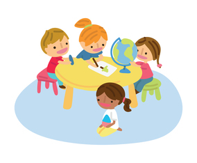 Kids Having Fun In The Classroom