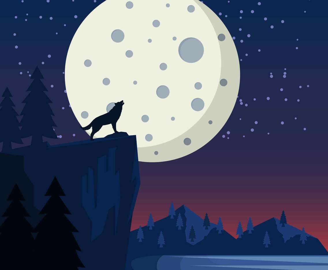 Moon Space Scape Background