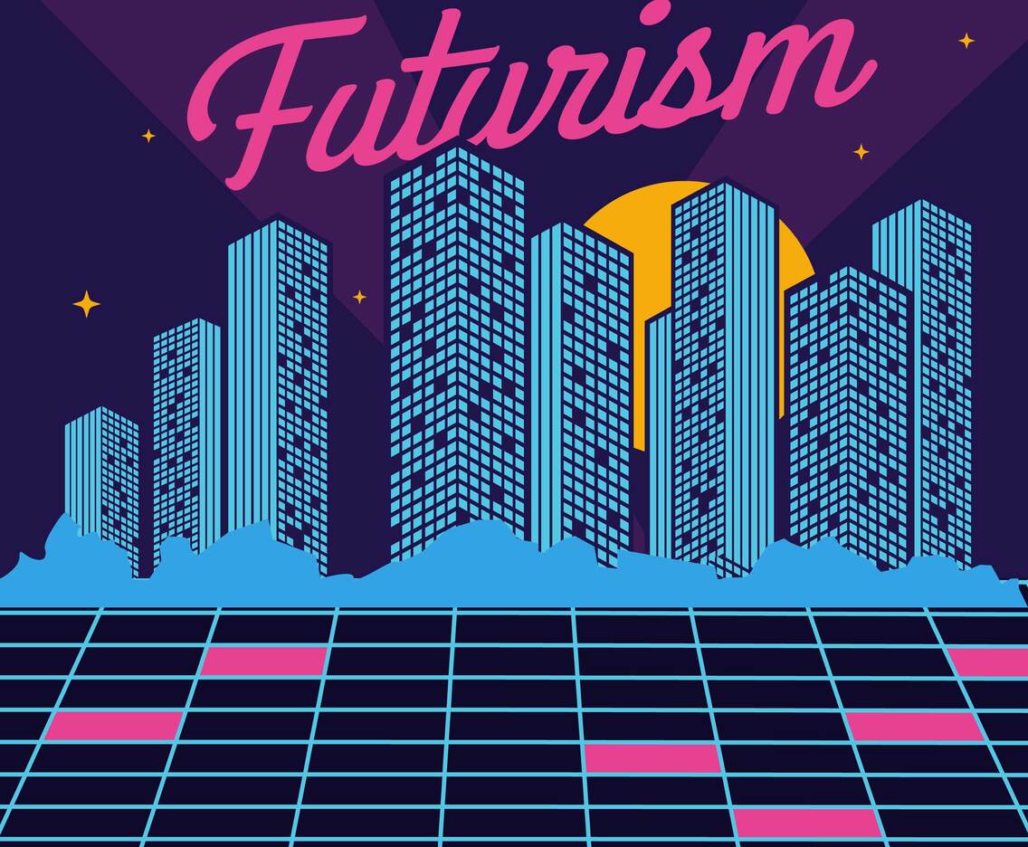 Futurism City Vector