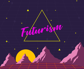 Futurism City Vector