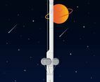 Space Elevator Vector