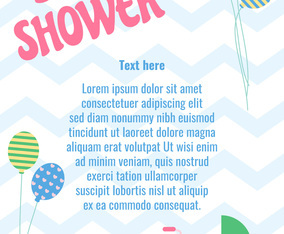 Baby Shower Background Vectors